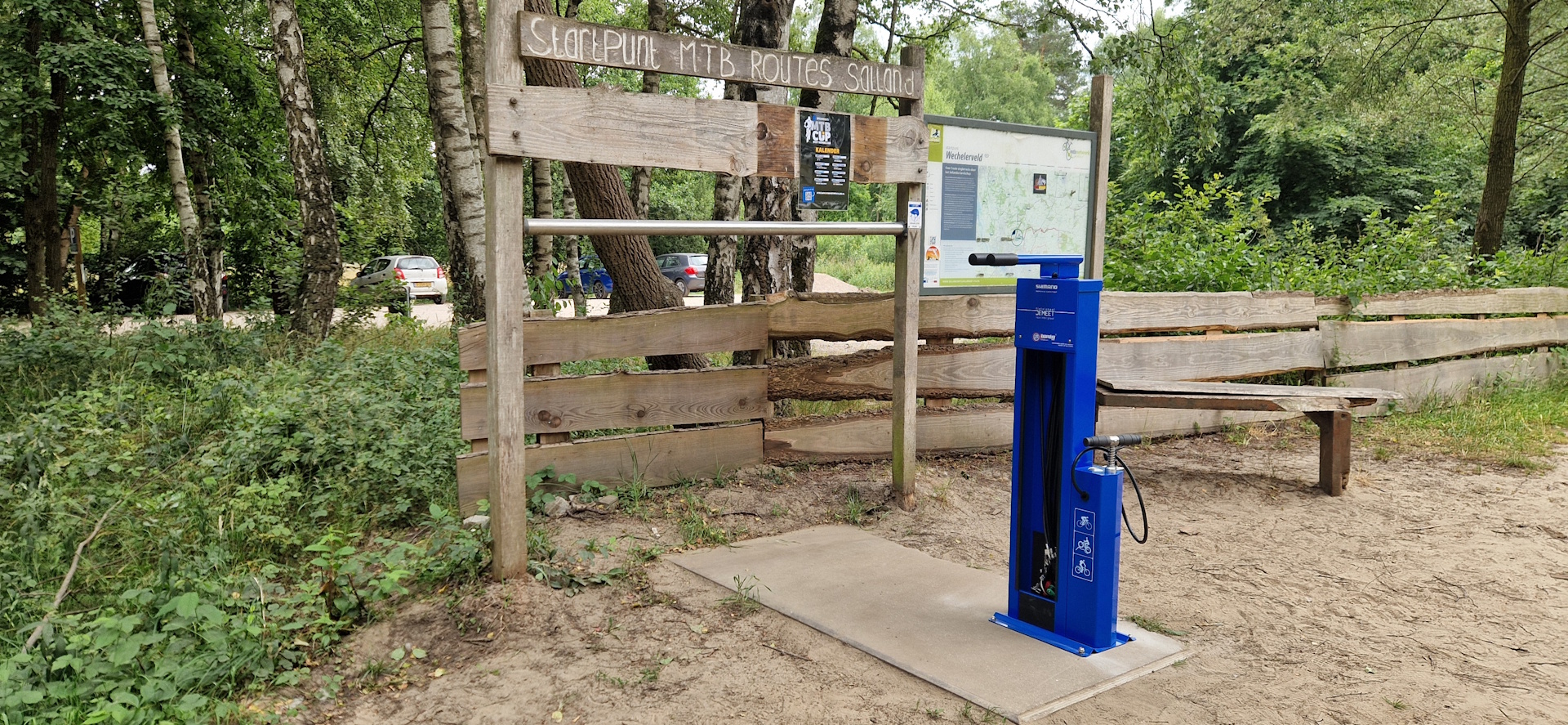 Overzichtsfoto nieuwe SOS-paal Wechelerveld